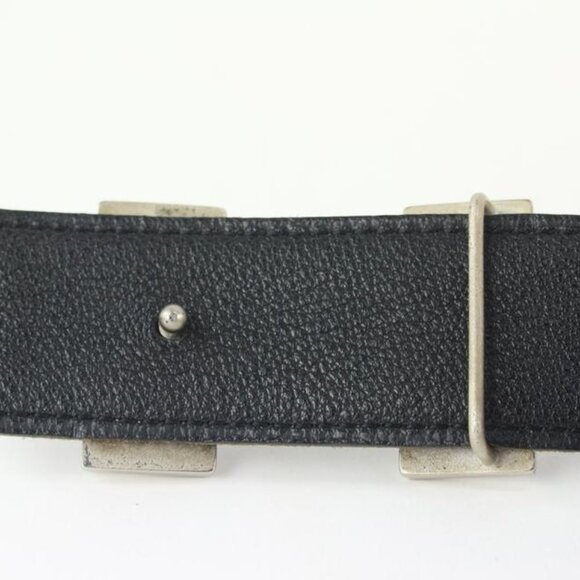 Hermès 32mm Reversible H Logo Belt Kit Matte Silver Black x Navy Blue 114h47 main image 10